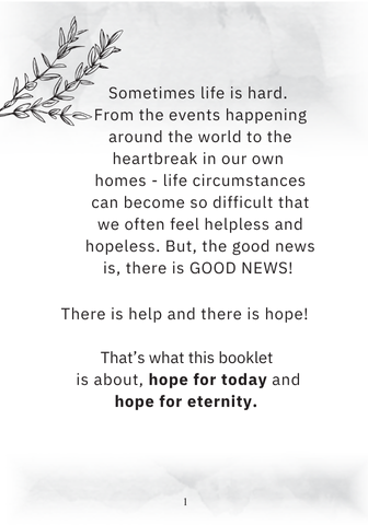 Light Your Heart With Hope - Booklet (original)